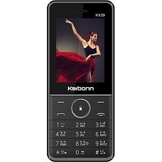 KARBONN KX 29 (Dual Sim, 2.4 Inch Display, 3000 Mah Battery) (Black + Red) - Mobile Phone | Buy online on ZillyBuy