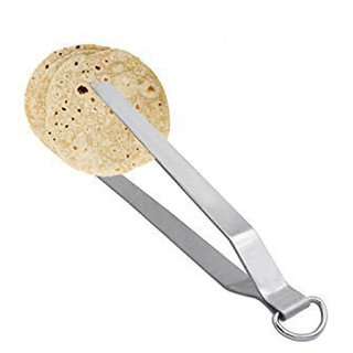 Oc9 Steel Grater / Slicer and Roti Chimta / Cooking Tong and Utility Pakkad For Kitchen Tool Set