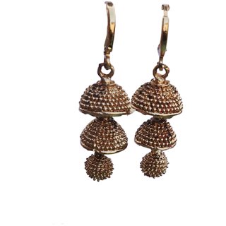 Earring brass plating alloy steel for girls (pack of 1) - Earrings | Buy online on ZillyBuy