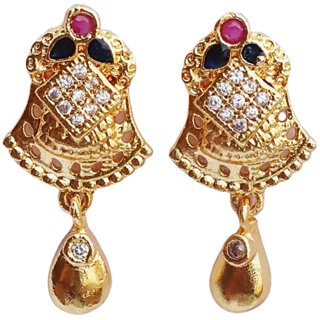 Earring brass plating alloy steel for girls (pack of 1) - Earrings | Buy online on ZillyBuy