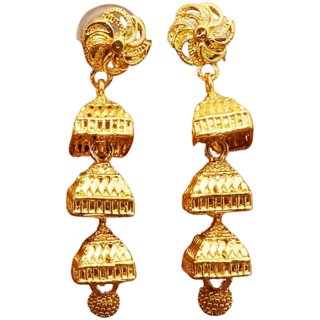 Earring brass plating alloy steel for girls (pack of 1) - Earrings | Buy online on ZillyBuy