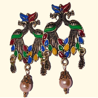 Earring brass plating alloy steel for girls (pack of 1) - Earrings | Buy online on ZillyBuy