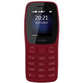 Nokia 105 Plus Double SIM, Keypad Mobile Phone with Wireless FM Radio, Memory Card Slot and MP3 Player  Red - Mobile Phone | Buy online on ZillyBuy