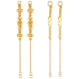 1gram gold Plated Kanchain Ear chain earcuff Ear to Ear Combo for Women & Girls - Earrings | Buy online on ZillyBuy