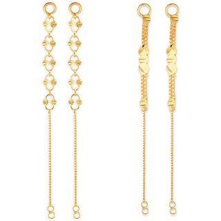 1gram gold Plated Kanchain Ear chain earcuff Ear to Ear Combo for Women & Girls - Earrings | Buy online on ZillyBuy