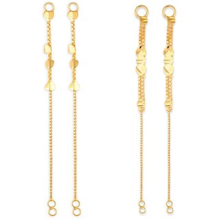 1gram gold Plated Kanchain Ear chain earcuff Ear to Ear Combo for Women & Girls - Earrings | Buy online on ZillyBuy