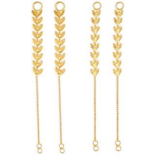 1gram gold Plated Kanchain Ear chain earcuff Ear to Ear Combo for Women & Girls - Earrings | Buy online on ZillyBuy