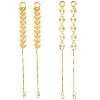 1gram gold Plated Kanchain Ear chain earcuff Ear to Ear Combo for Women & Girls - Earrings | Buy online on ZillyBuy