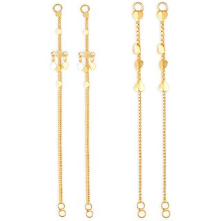 1gram gold Plated Kanchain Ear chain earcuff Ear to Ear Combo for Women & Girls - Earrings | Buy online on ZillyBuy