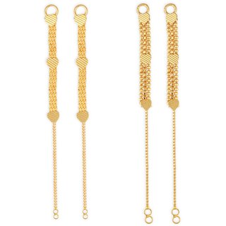 1gram gold Plated Kanchain Ear chain earcuff Ear to Ear Combo for Women & Girls - Earrings | Buy online on ZillyBuy