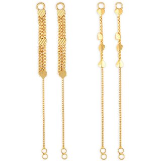 1gram gold Plated Kanchain Ear chain earcuff Ear to Ear Combo for Women & Girls - Earrings | Buy online on ZillyBuy