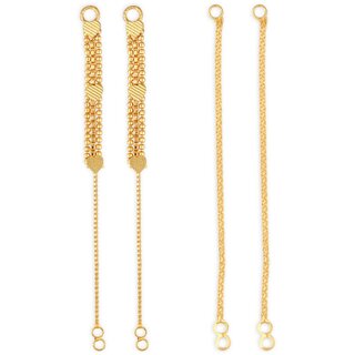 1gram gold Plated Kanchain Ear chain earcuff Ear to Ear Combo for Women & Girls - Earrings | Buy online on ZillyBuy