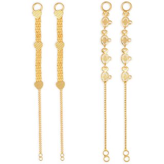 1gram gold Plated Kanchain Ear chain earcuff Ear to Ear Combo for Women & Girls - Earrings | Buy online on ZillyBuy
