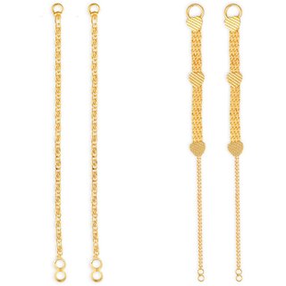 1gram gold Plated Kanchain Ear chain earcuff Ear to Ear Combo for Women & Girls - Earrings | Buy online on ZillyBuy