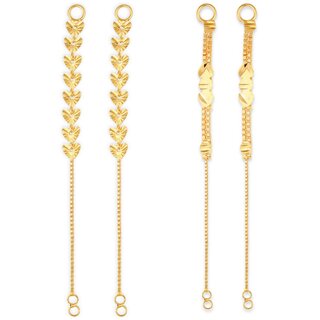 1gram gold Plated Kanchain Ear chain earcuff Ear to Ear Combo for Women & Girls - Earrings | Buy online on ZillyBuy