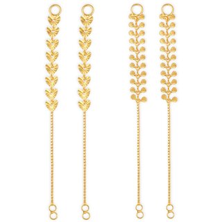 1gram gold Plated Kanchain Ear chain earcuff Ear to Ear Combo for Women & Girls - Earrings | Buy online on ZillyBuy