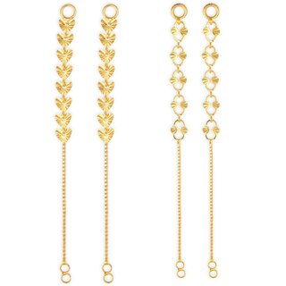 1gram gold Plated Kanchain Ear chain earcuff Ear to Ear Combo for Women & Girls - Earrings | Buy online on ZillyBuy