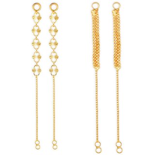 1gram gold Plated Kanchain Ear chain earcuff Ear to Ear Combo for Women & Girls - Earrings | Buy online on ZillyBuy