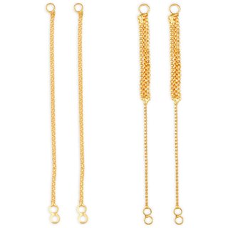 1gram gold Plated Kanchain Ear chain earcuff Ear to Ear Combo for Women & Girls - Earrings | Buy online on ZillyBuy