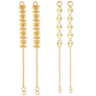 1gram gold Plated Kanchain Ear chain earcuff Ear to Ear Combo for Women & Girls - Earrings | Buy online on ZillyBuy