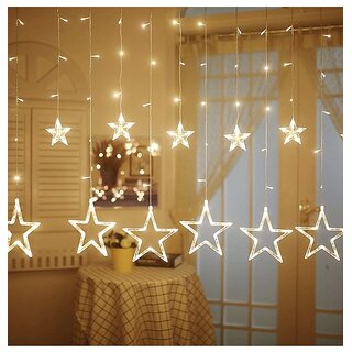 12 Stars LED Lights for Diwali, Flameless  Smokeless 138 LED Windows Curtain String Lights for Festivals/Diwali - Electricals | Buy online on ZillyBuy