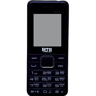MTR M100 (Dual Sim, 1.77 Inch, 3000 mAh Battery, Black) - Mobile Phone | Buy online on ZillyBuy