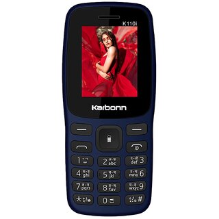 KARBONN K110i (Dual Sim, 1000mAh Battery, 1.8 Inch Display, Blue) - Mobile Phone | Buy online on ZillyBuy