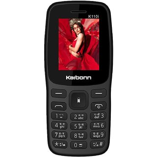 KARBONN K110i (Dual Sim, 1000mAh Battery, 1.8 Inch Display, Black) - Mobile Phone | Buy online on ZillyBuy