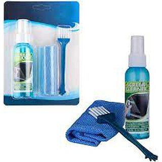 RMC 3 in 1 Screen Cleaning Kit with Brush and Micro Cloth for PC, laptops, LCD led mobiles and TV