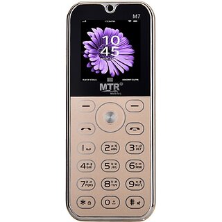 MTR M7 (Dual SIM, 1.44 Inch Display, 1100 mAh Battery, Gold) - Mobile Phone | Buy online on ZillyBuy