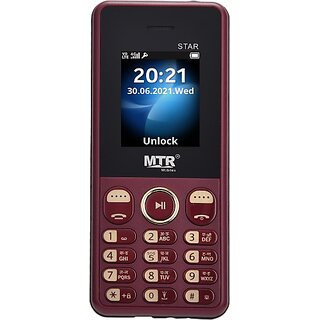 MTR STAR (Maroon) - Mobile Phone | Buy online on ZillyBuy