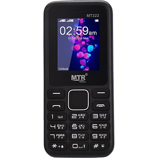 MTR MT322 (Black, Blue) - Mobile Phone | Buy online on ZillyBuy