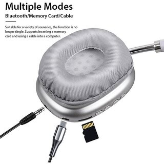 P9 Headphones Bluetooth Bluetooth Headphone On Ear 4 Hours Playback Active Noise cancellation IPX4 ( Assorted Color)