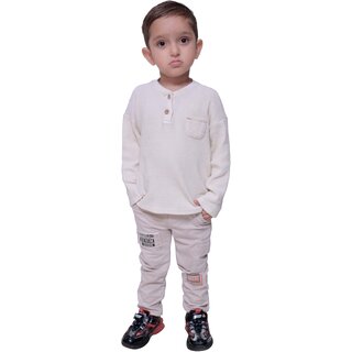 Elegant Data - Not - Present Full Sleeves T-Shirt For Baby Boy (Off White) 2025 at ShopCircuit |