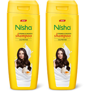 Nisha Egg Protein Shampoo For Strong  Smooth Hair, 180 ML Pack Of 2 Nisha Egg Protein Shampoo For Strong  Smooth Hair, 180 ML Pack Of 2