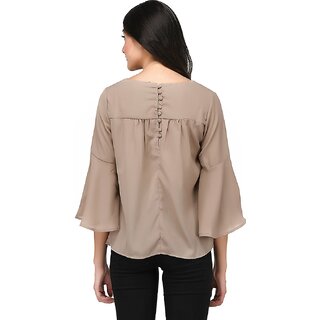 Trendy Women Purys Women Grey Solid Regular Top 2025 at ShopCircuit | ONDC