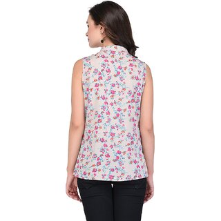 Top Women Purys Women Grey Printed Regular Top 2025 at ShopCircuit | ONDC
