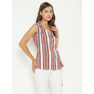 Trendy Women PURYS Women White Tie-Dye Wrap Top 2025 at ShopCircuit | ONDC