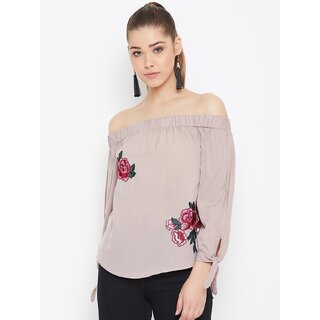 Luxurious Women Purys Women Beige Floral Regular Top 2025 at ShopCircuit | ONDC