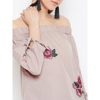 Luxurious Women Purys Women Beige Floral Regular Top 2025 at ShopCircuit | ONDC