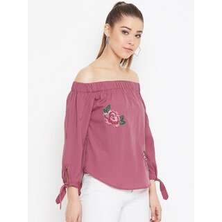 Chic Women Purys Women Pink Floral Regular Top 2025 at ShopCircuit | ONDC