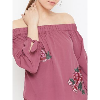 Chic Women Purys Women Pink Floral Regular Top 2025 at ShopCircuit | ONDC
