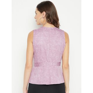 Elegant Women PURYS Women Purple Printed Regular Top 2025 at ShopCircuit | ONDC