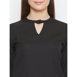 Top Women Purys Women Black Solid Regular Top 2025 at ShopCircuit | ONDC