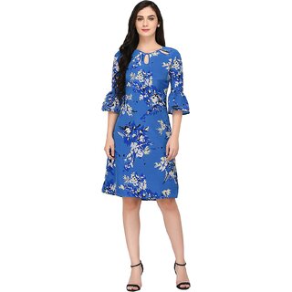 Elegant Women Purys Women Blue A Line Dress 2025 at ShopCircuit | ONDC