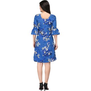 Elegant Women Purys Women Blue A Line Dress 2025 at ShopCircuit | ONDC