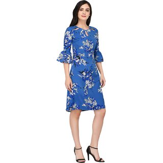 Elegant Women Purys Women Blue A Line Dress 2025 at ShopCircuit | ONDC
