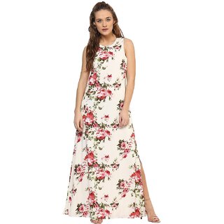 Luxurious Women Purys Women White Maxi Dress 2025 at ShopCircuit | ONDC