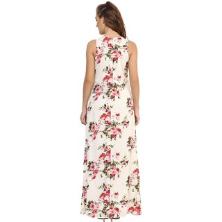 Luxurious Women Purys Women White Maxi Dress 2025 at ShopCircuit | ONDC