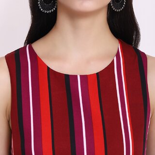 Affordable Women Purys Women Maroon Maxi Dress 2025 at ShopCircuit | ONDC